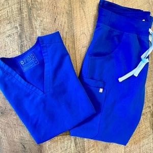 Figs Scrubs Set- Winning Blue XS/S